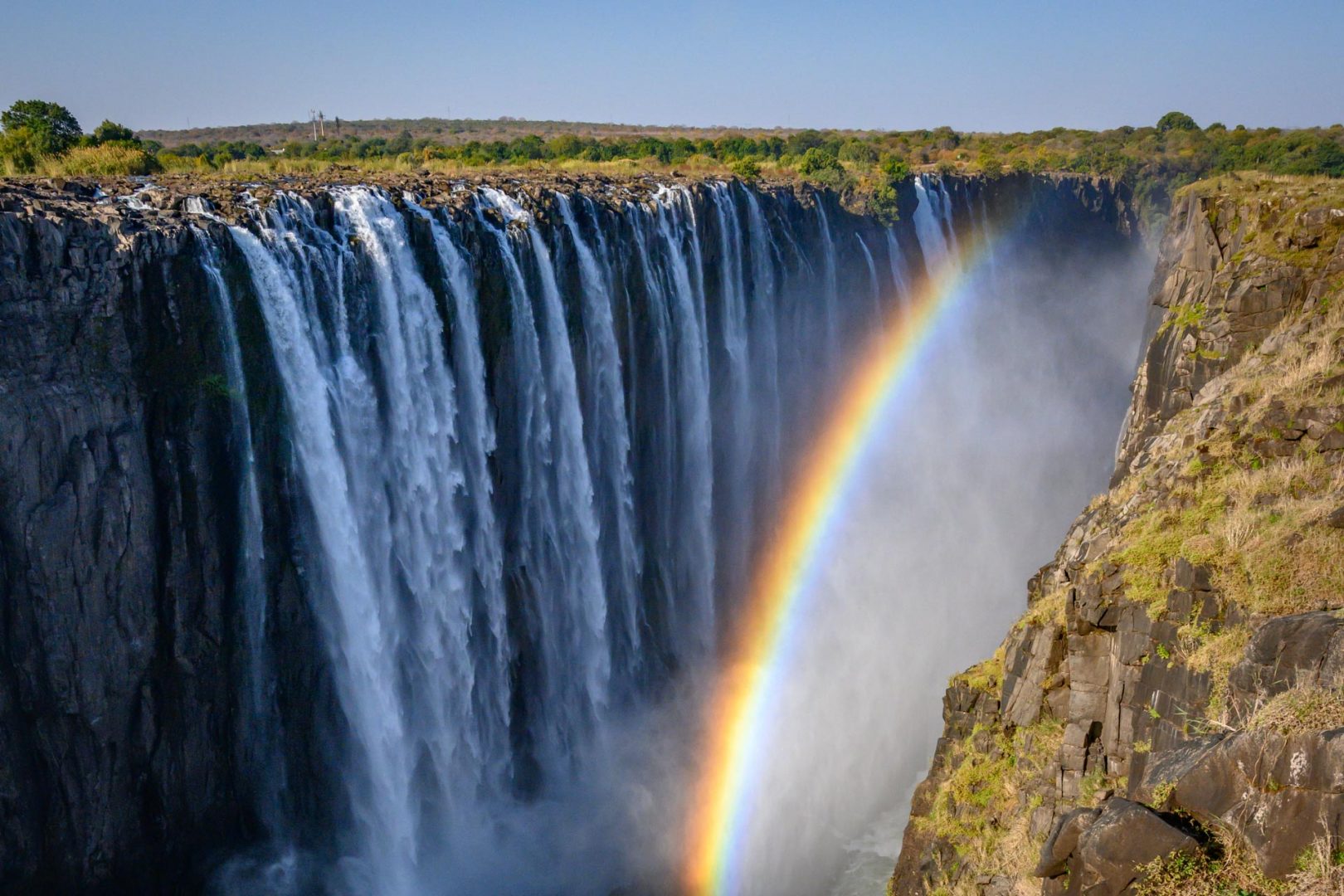 Victoria Falls on Gambia side in July 2019
